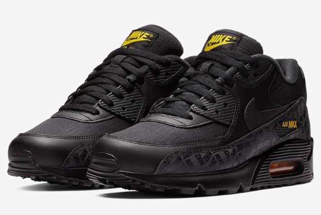 001 Nike Air Max 90 Black/Black - nike 