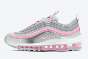 921522 021 Nike Air Max 97 GS Metallic Silver Pink 2020 For Sale 300x201