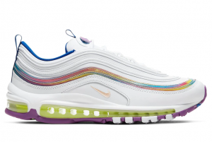 CW2456 100 Nike Wmns Air Max 97 SE White Iridescent Stripes 2020 For Sale 300x201