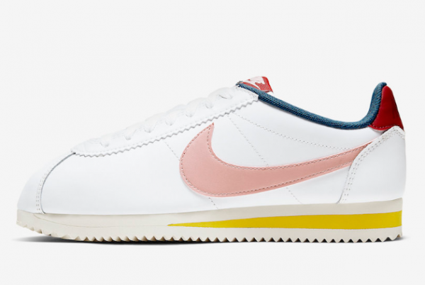 807471 114 Nike Cortez Summit White Gym Red Chrome Yellow Coral Stardust 2020 For Sale 600x402