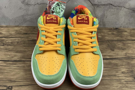 CU1727 600 Nike SB Dunk Low Light Green Yellow Red 2020 For Sale 2