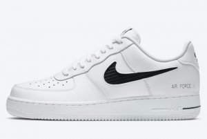 CZ7377 100 Nike Air Force 1 Low Cut Out Swoosh White 2020 For Sale 300x201