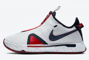 2020 Nike look PG 4 USA White Blue Red 300x201