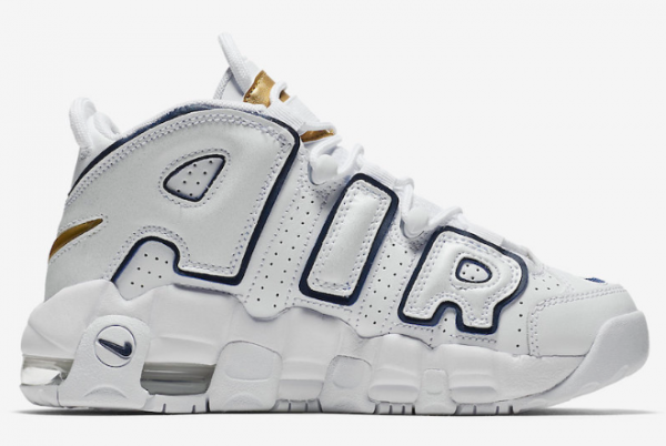 415082 109 Nike Air More Uptempo White Midnight Navy 2018 For Sale 1 600x402