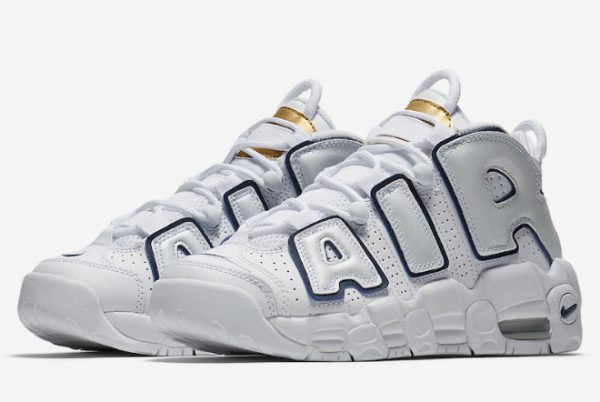 415082 109 Nike Air More Uptempo White Midnight Navy 2018 For Sale 2 600x402