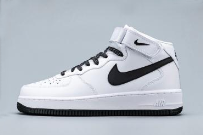 366731-808 Nike Air Force 1 Mid White-Chameleon Swoosh 2020 For Sale