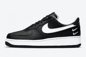 CT2300 001 Nike Air Force 1 Low Double Swoosh Black White 2020 For Sale 300x201