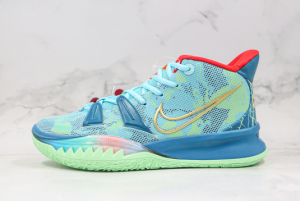 DC0588 400 Nike Kyrie 7 Pre Heat EP Blue Red Metallic Gold 2020 For Sale 300x201