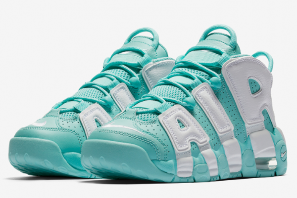 415082 300 Nike Air More Uptempo GS Island Green 2017 For Sale 2 600x401