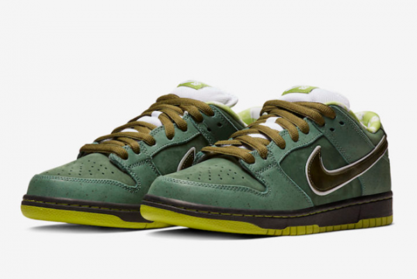 BV1310 337 Concepts x Nike SB Dunk Low Green Lobster 2018 For Sale 2 600x402
