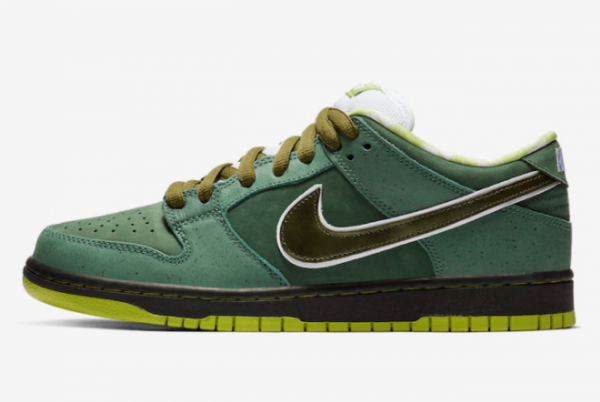 BV1310 337 Concepts x Nike SB Dunk Low Green Lobster 2018 For Sale 600x402