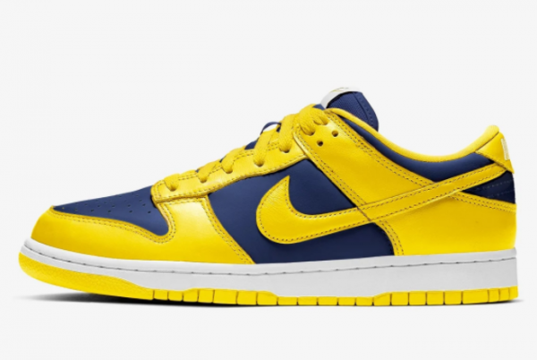 2021 Nike wedge Dunk Low Michigan For Sale 600x402