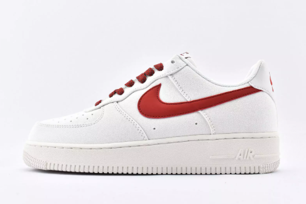 103 Nike Air Force 1 '07 White Red 2020 