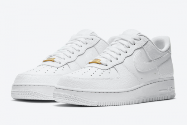 2021 Nike Air Force 1 Low White/White-Metallic Gold CZ0326-101 For Sale-1