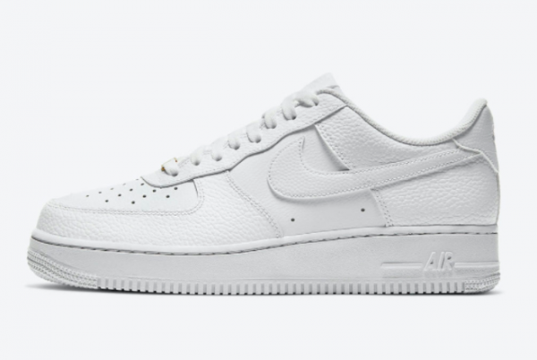 2021 Nike Air Force 1 Low White/White-Metallic Gold CZ0326-101 For Sale