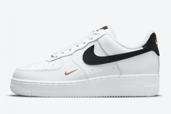 2021 New Arrival Nike Air Force 1 Low White Black Gold CZ0270-102