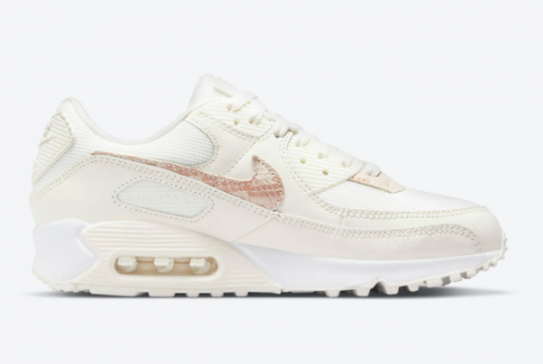 2021 New Nike Wmns Air Max 90 Beige Snake DH4115-101 For Sale-1