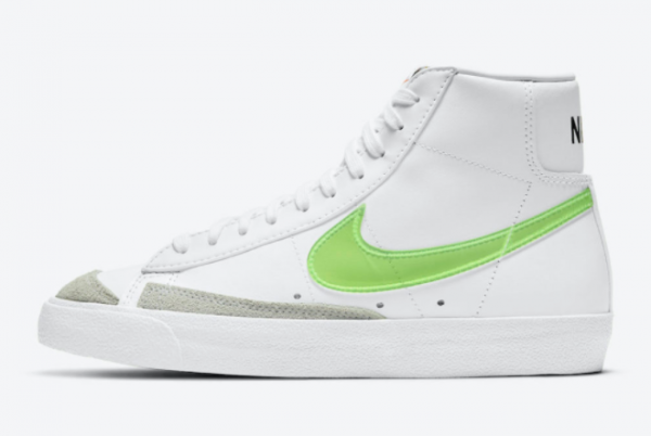 2021 Nike Blazer Mid Green Swoosh To Buy DJ3050-100