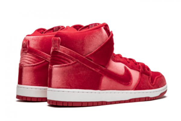Nike SB Dunk High Premium Red Velvet 313171-661 For Sale-2