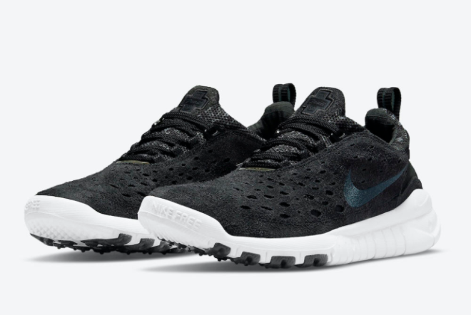 2021 New Release Nike Free Run Trail Black/Anthracite-White CW5814-001
