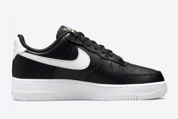 2021 Nike Air Force 1 Low Black/Metallic Gold-White CZ0270-001 Casual Shoes For Sale-1