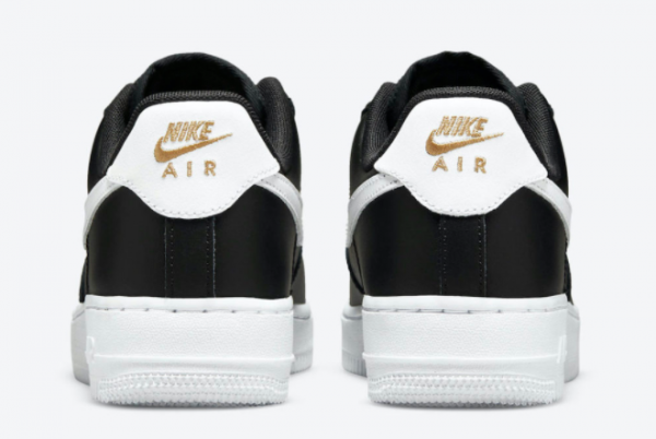 2021 Nike Air Force 1 Low Black/Metallic Gold-White CZ0270-001 Casual Shoes For Sale-2