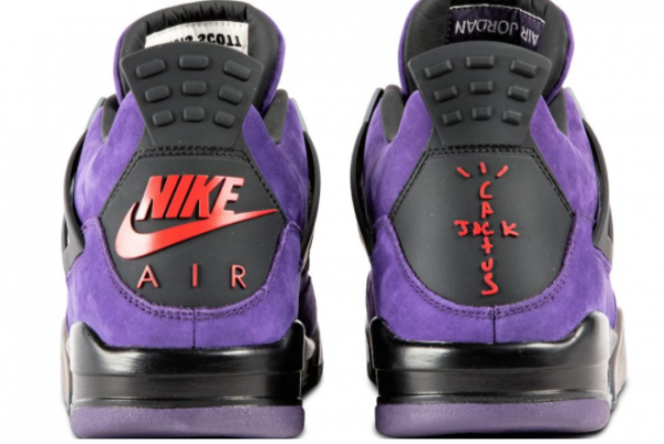 2021 Travis Scott x Air Jordan 4 Retro Purple Suede To Buy 766296 LN4-2