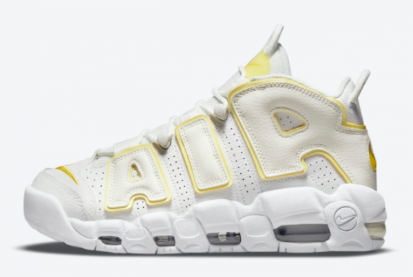 Fashion Nike Air More Uptempo Light Citron White Yellow DM3035-100 Outlet Shoes