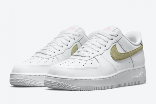 Hot Sell Nike Air Force 1 Low White/Olive-Pink DM2876-100-3