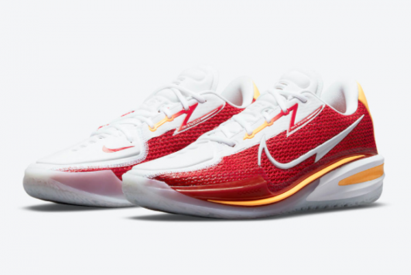 Newest Nike Zoom GT Cut White Red CZ0176-100 For Sale Online-3