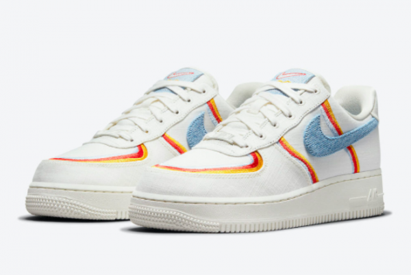 Nike Air Force 1 Low Sail Armory Blue Chili Red DJ4655-133 Online Sale-3