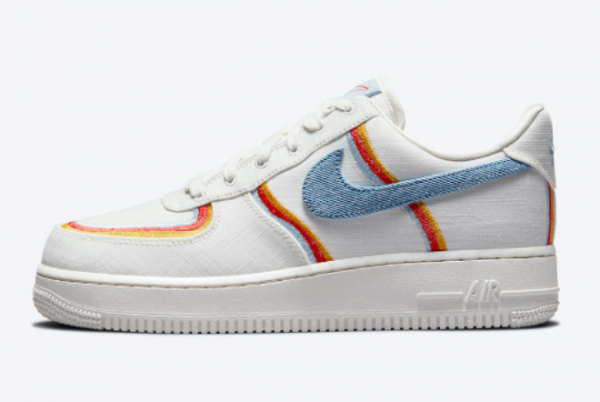 Nike Air Force 1 Low Sail Armory Blue Chili Red DJ4655-133 Online Sale