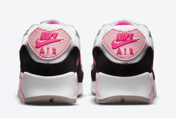 Nike Wmns Air Max 90 White/Pink-Grey-Black DM3051-100 For Sale Online-2