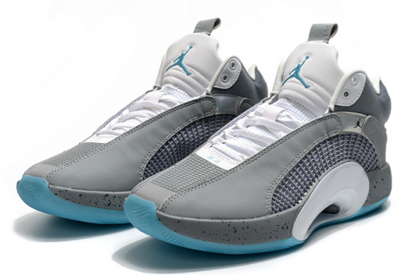 2021 Air Jordan 35 Wolf Grey/White-Blue Shoes For Men-2