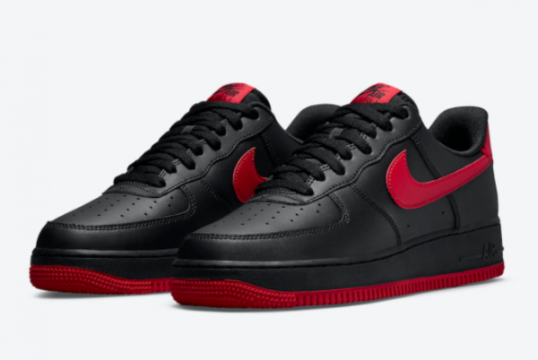 2021 Nike Air Force 1 Low Black/Red DC2911-001 Cheap For Sale-1