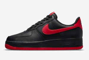 2021 nike air force 1 low black red dc2911 001 cheap for sale 300x201