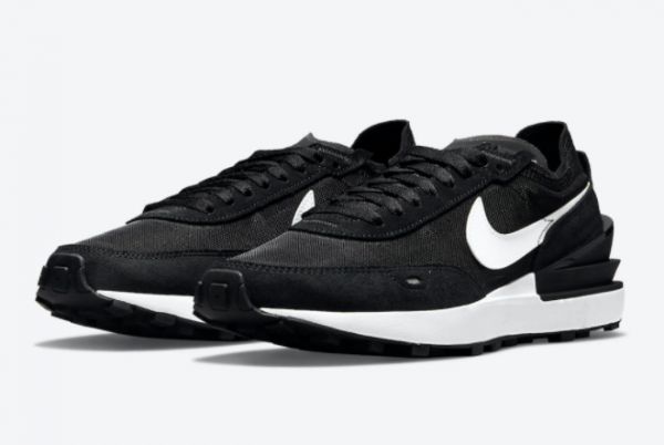 2021 Nike Waffle One Black White Shoes for Men DC2533-001-1