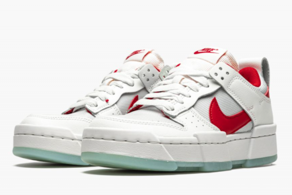 Best Sell Nike Dunk Low Disrupt Summit White/Gym Red CK6654-101-2
