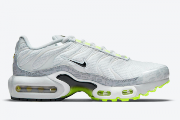 Brand New Nike Air Max Plus GS White Grey Volt CD0609-015 On Sale-1