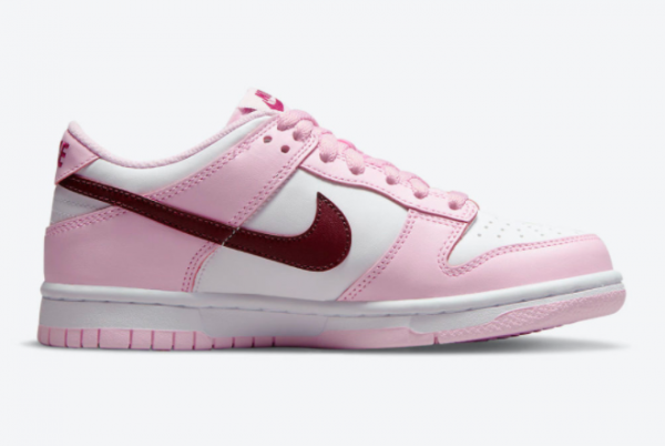 brand new shield nike dunk low gs valentines day white pink red cw1590 601 1 600x402