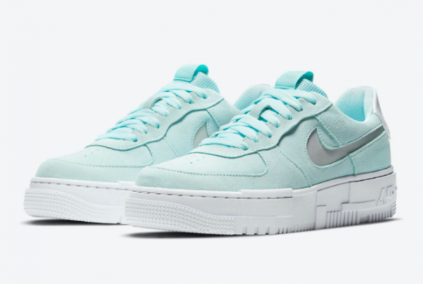 2021 Brand New Nike Wmns Air Force 1 Pixel Mint Green DH3855-400-1