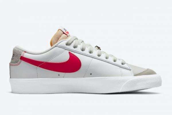 Discount Nike Blazer Low Smoke Grey White-Red DH4370-002-1