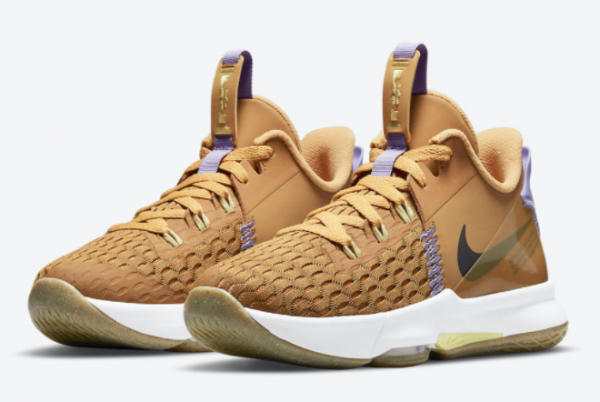 Discount Nike LeBron Witness 5 GS Wheat CT4629-700-1