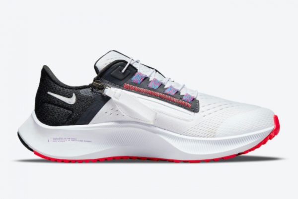 Hot Sell Nike Air Zoom Pegasus 38 FlyEase White Black-Flash Crimson-Metallic Silver DA6698-101-1