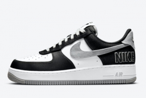 Latest Release Nike Air Force 1 EMB Black Silver CT2301-001