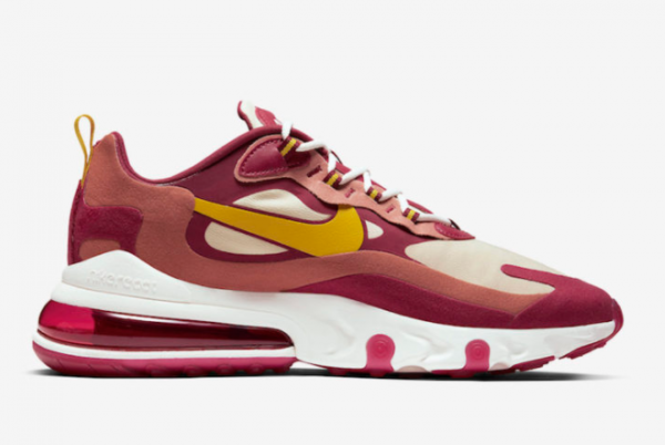 Latest Release Nike Air Max 270 React Wine Red/Gold AO4971-601-1