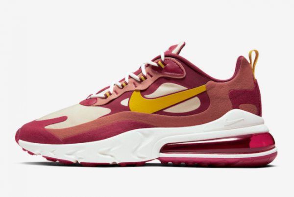 Latest Release Nike Air Max 270 React Wine Red/Gold AO4971-601