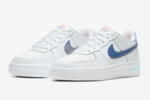 New Release Nike Air Force 1 Low GS White/Light Thistle-Copa-Dark Purple Dust DC8188-100-2