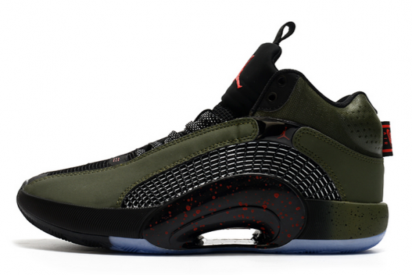 Newest Air Jordan 35 Olive Army Green Basketball Shoes