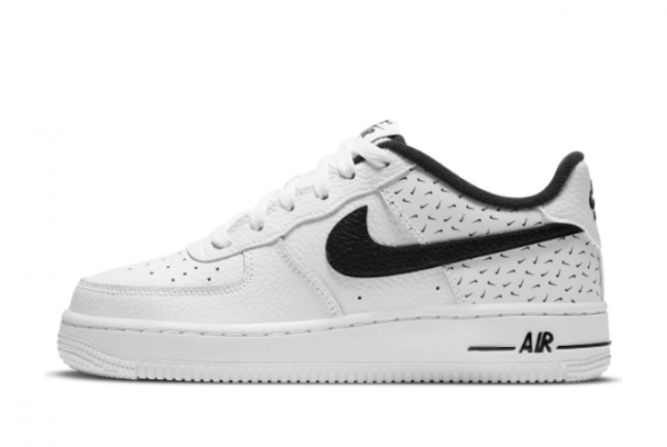 Nike Air Force 1 07 Swooshfetti White/Black DC9189-100 Cheap For Sale